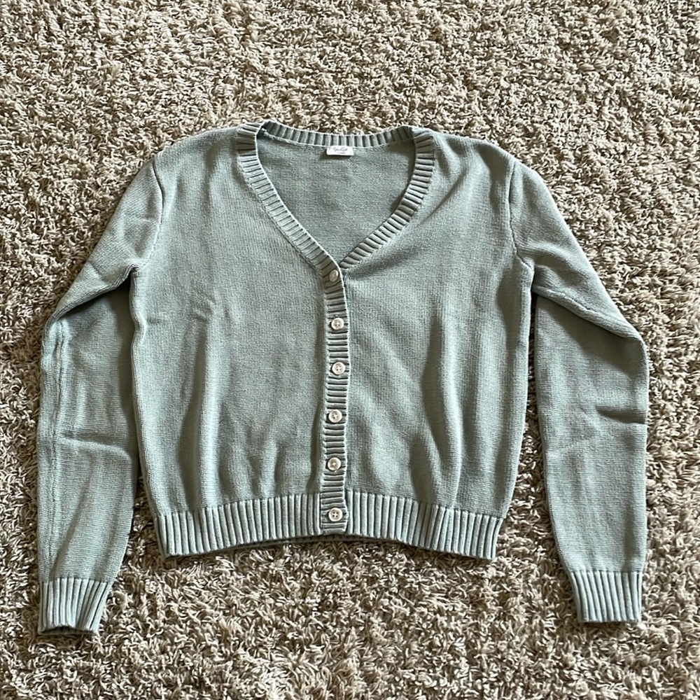 Brandy Melville Light Green Cardigan